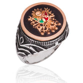 Silver Ottoman State Coat of Arms Men's Ring